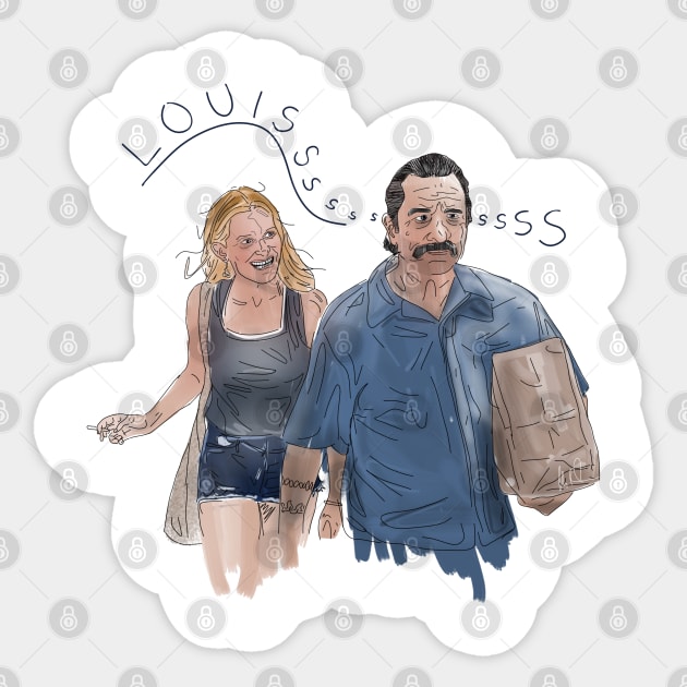 Jackie Brown: Louisss Sticker by 51Deesigns